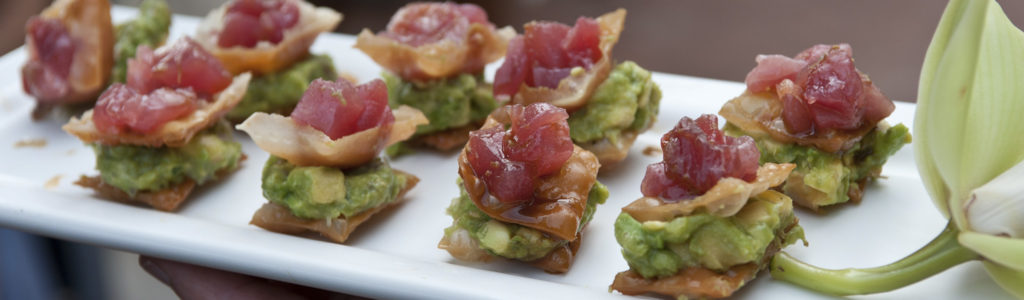 Tuna and Avocado Crostini | Catered by Made By Meg