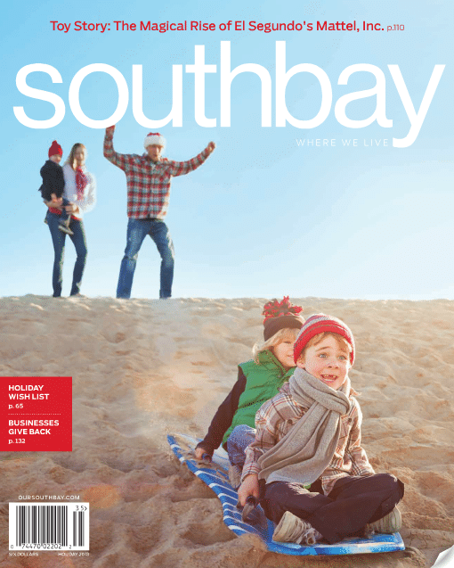 Meg Hall in Southbay Magazine, December 2013 (cover)