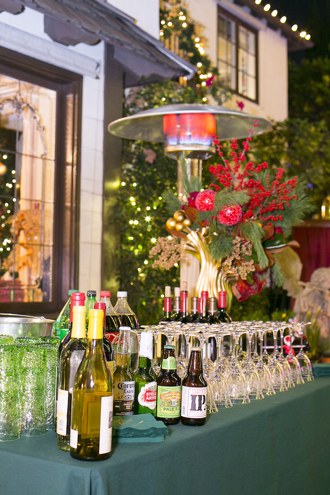 christmas party bar station