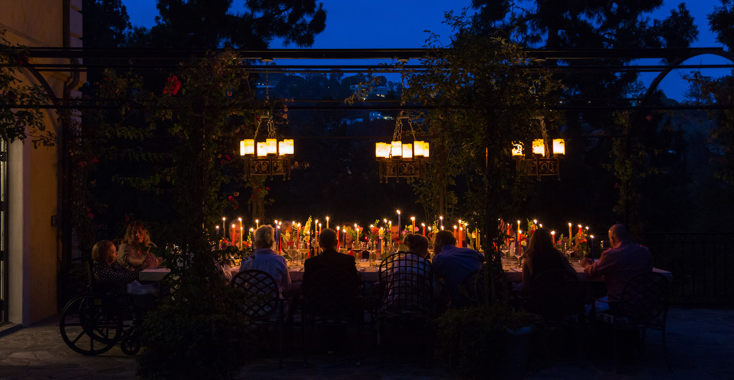 Candlelit Outdoor Dinner Party