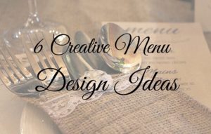 creative menu design ideas