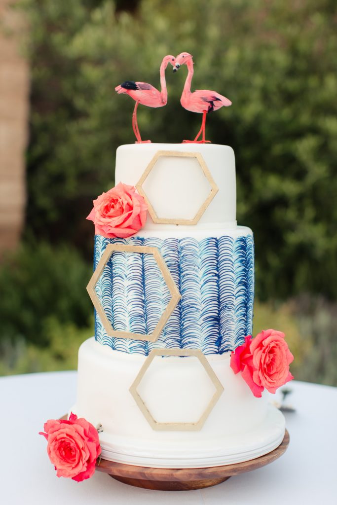 Wedding Cake at Catalina View Gardens | Catered by Made By Meg