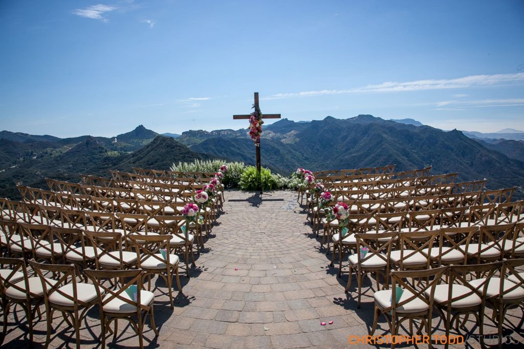 Outdoor Reception at Malibu Rocky Oaks Wedding | Catered by Made By Meg