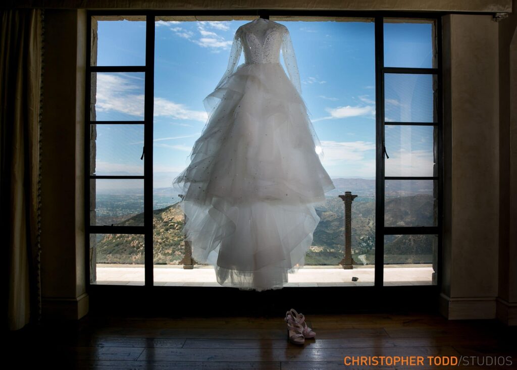 Wedding Dress at Malibu Rocky Oaks | Catered by Made By Meg