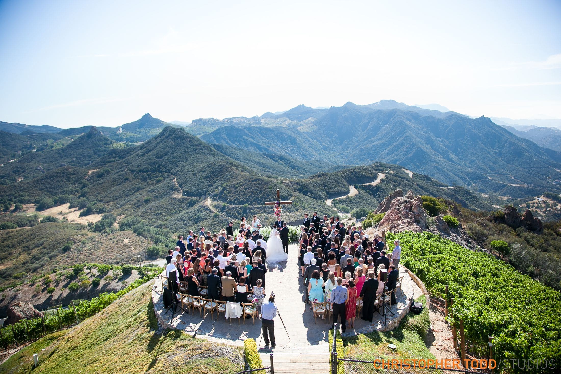 Outdoor Wedding Reception at Malibu Rocky Oaks