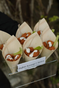 Buffalo Cauliflower Vegan Appetizer for Catering