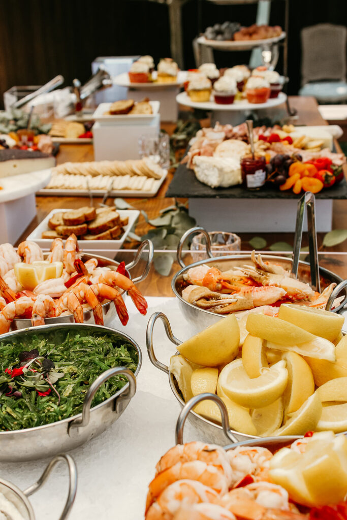 Seafood Station at Wedding as Buffet