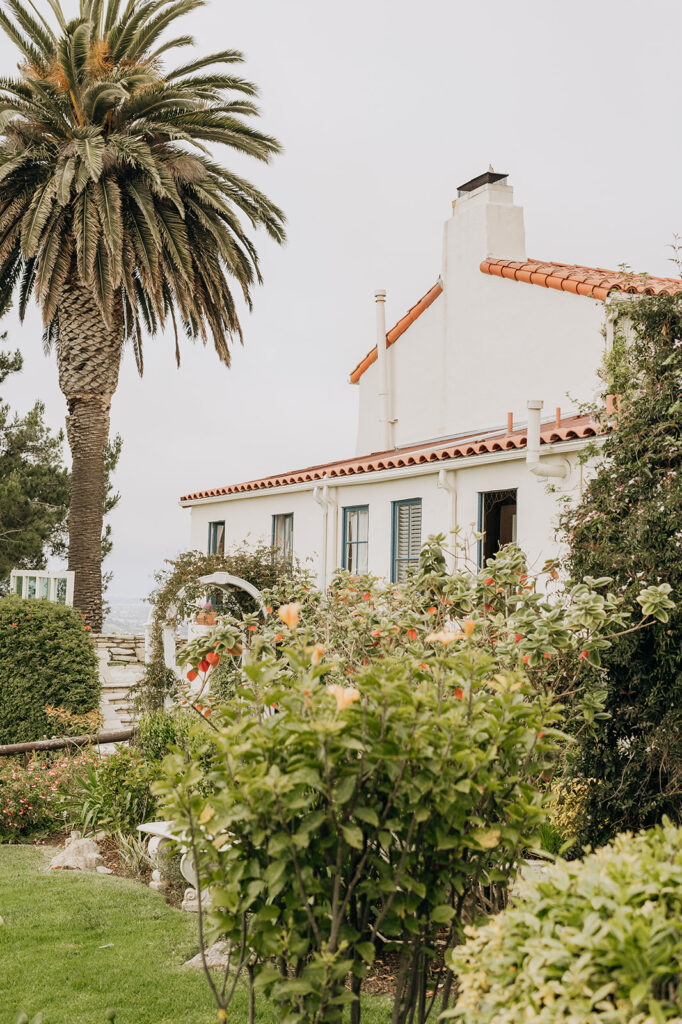 Garden View at Wedding Venue La Venta Inn in Palos Verdes