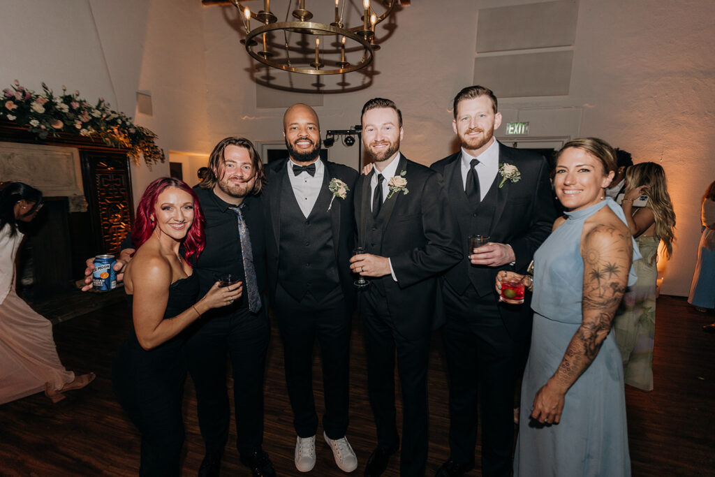 Group Photo During Wedding Reception at La Venta Inn