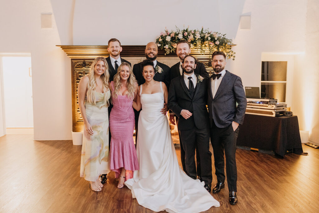 Group Photo During Wedding Reception at La Venta Inn