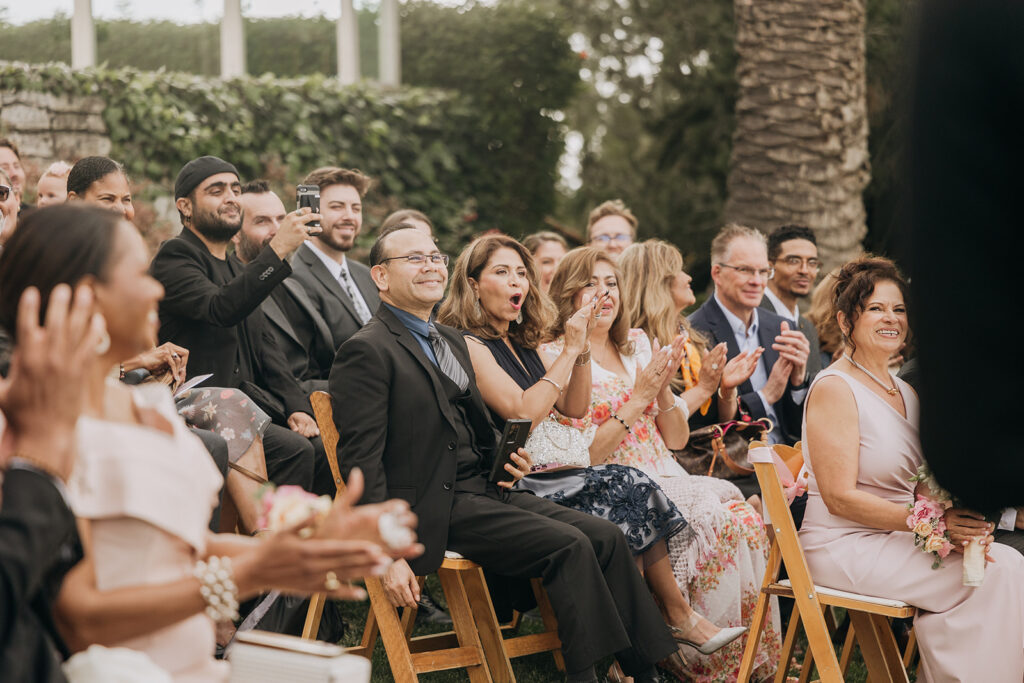 Guests Seated at La Venta Inn Wedding Ceremony for Sabrina and Ralph Hill