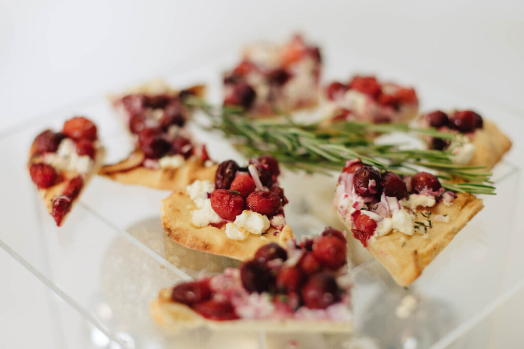 Cranberry Flatbread from the Made by Meg Catering Holiday Menu