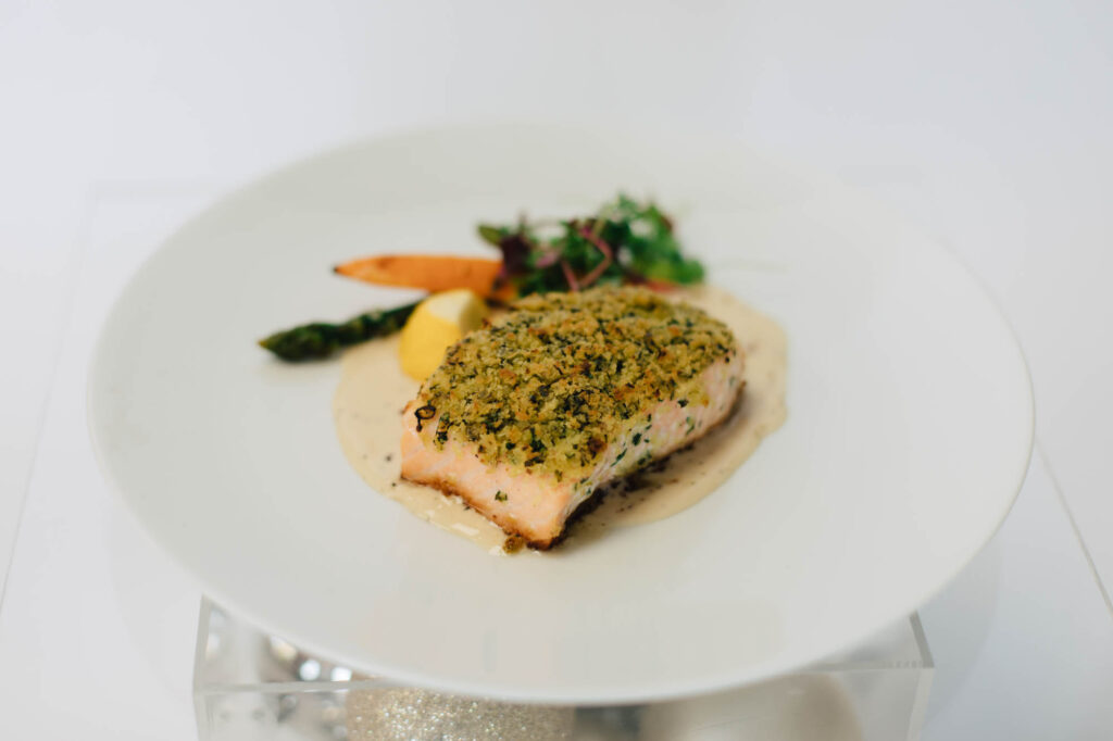 Herb Crusted Salmon from the Made by Meg Catering Holiday Menu